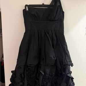 Elegant Black One-Shoulder Dress